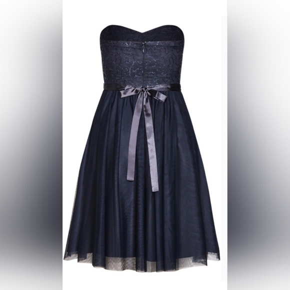 NWT City Chic Sequined Dark Navy Blue Dress Size L (20) - Picture 7 of 10